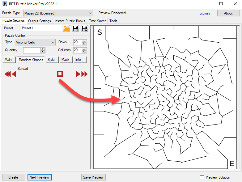 How to create Mazes with random shapes using Puzzle Maker Pro Mazes